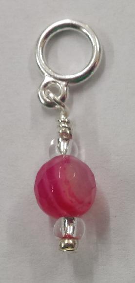 Creative Fiber Artists Individual Stitch Ring Marker - Pink Ball Creative Fiber Artists Individual Stitch Ring Marker - Pink Ball