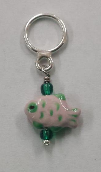 Creative Fiber Artists Individual Stitch Ring Marker - Fishy Pink Creative Fiber Artists Individual Stitch Ring Marker - Fishy Pink