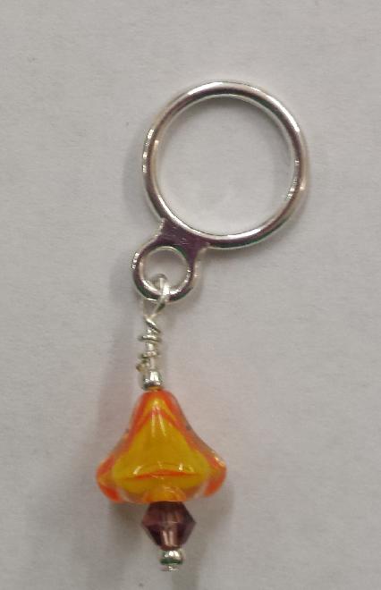 Creative Fiber Artists Individual Stitch Ring Marker - Flower Creative Fiber Artists Individual Stitch Ring Marker - Flower
