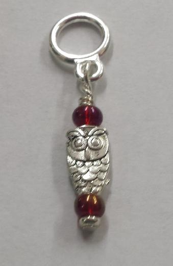 Creative Fiber Artists Individual Stitch Ring Marker - Owl - Small Ring Creative Fiber Artists Individual Stitch Ring Marker - Owl - Small Ring