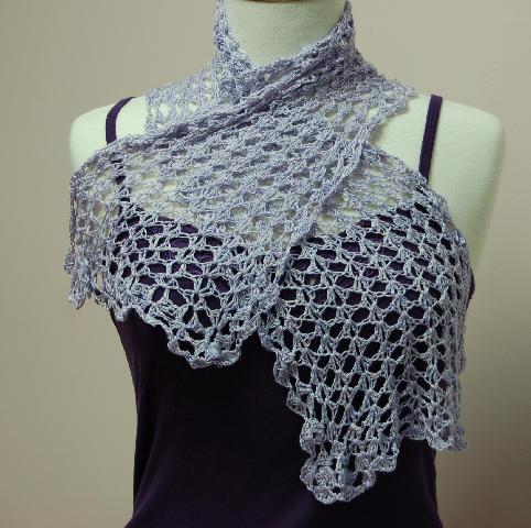 Ivy Brambles Crochet Split Shell Silk Scarf Pattern Ivy Brambles Crochet Split Shell Silk Scarf Pattern