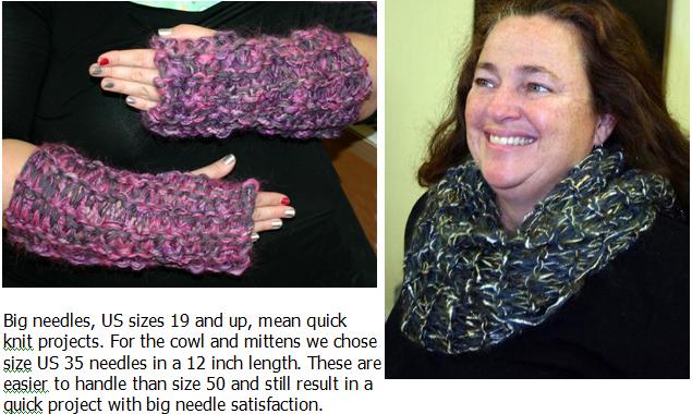 Ivy Brambles Big Needle Cowl and Mittens Pattern Ivy Brambles Big Needle Cowl and Mittens Pattern