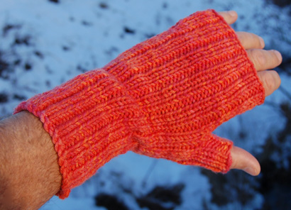 Poppies Fingerless Mittens Kit