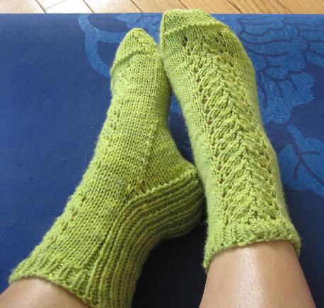 Ivy Brambles Spring Savasana Sock Pattern by Gina House Ivy Brambles Spring Savasana Sock Pattern by Gina House