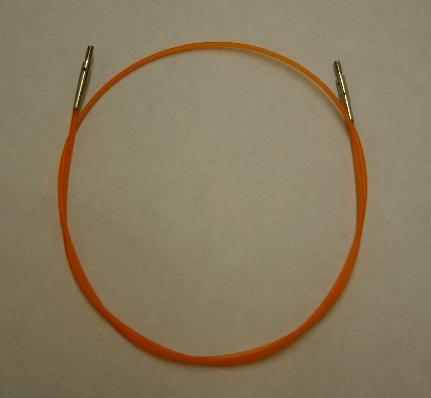 KnitPro Interchangeable Needle Cord 32 inch - Colored Cord - Orange