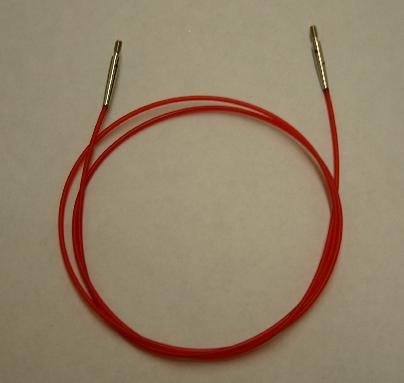 KnitPro Interchangeable Needle Cord 40 inch - Colored Cord - Red