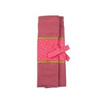 Lantern Moon Silk Combination Needle Case for 13-14 inch Needles (Roses)