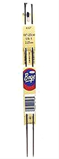 Boye 10 Inch Aluminum Single Point Needles  #1 (2.25 mm)